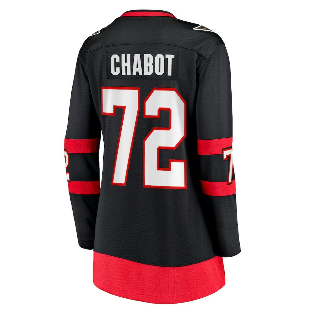 Thomas Chabot Ottawa Senators Fanatics Women's Home Breakaway Jersey - Black | NHL Jerseys