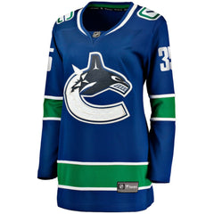 Thatcher Demko Vancouver Canucks - Fanatics Women's Home Breakaway Jersey Blue
