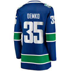 Thatcher Demko Vancouver Canucks - Fanatics Women's Home Breakaway Jersey Blue