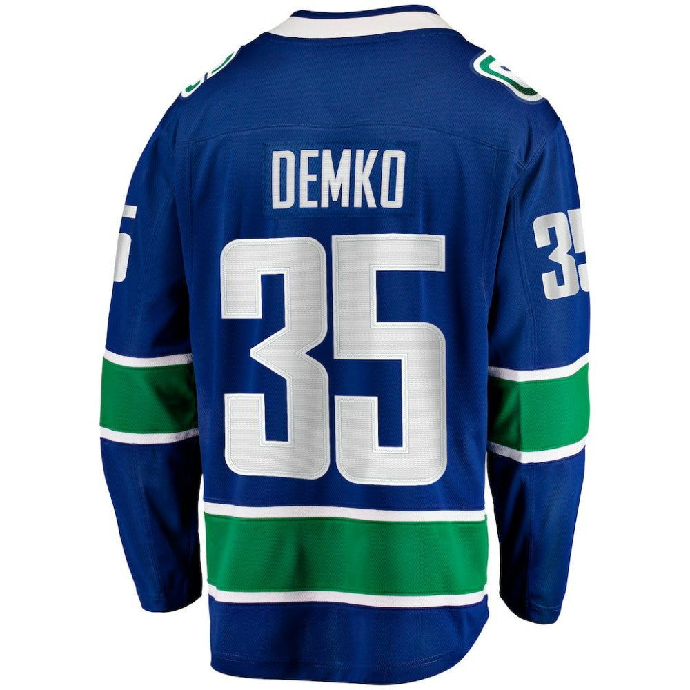 Thatcher Demko Vancouver Canucks - Fanatics Home Breakaway Jersey Blue