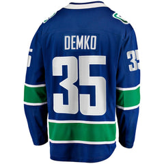 Thatcher Demko Vancouver Canucks - Fanatics Home Breakaway Jersey Blue