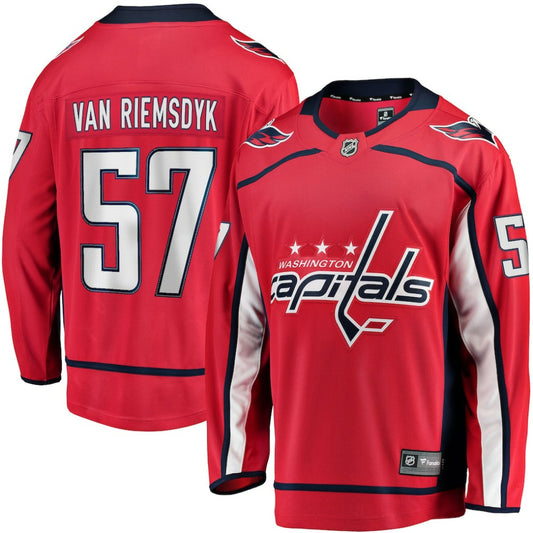 Trevor van Riemsdyk Washington Capitals Fanatics Home Breakaway Jersey - Red | NHL Jerseys