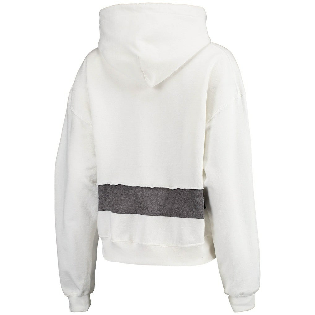 Arizona Cardinals Refried Apparel Women's Sustainable Crop Dolman Pullover Hoodie White - NFL