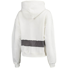 Arizona Cardinals Refried Apparel Women's Sustainable Crop Dolman Pullover Hoodie White - NFL