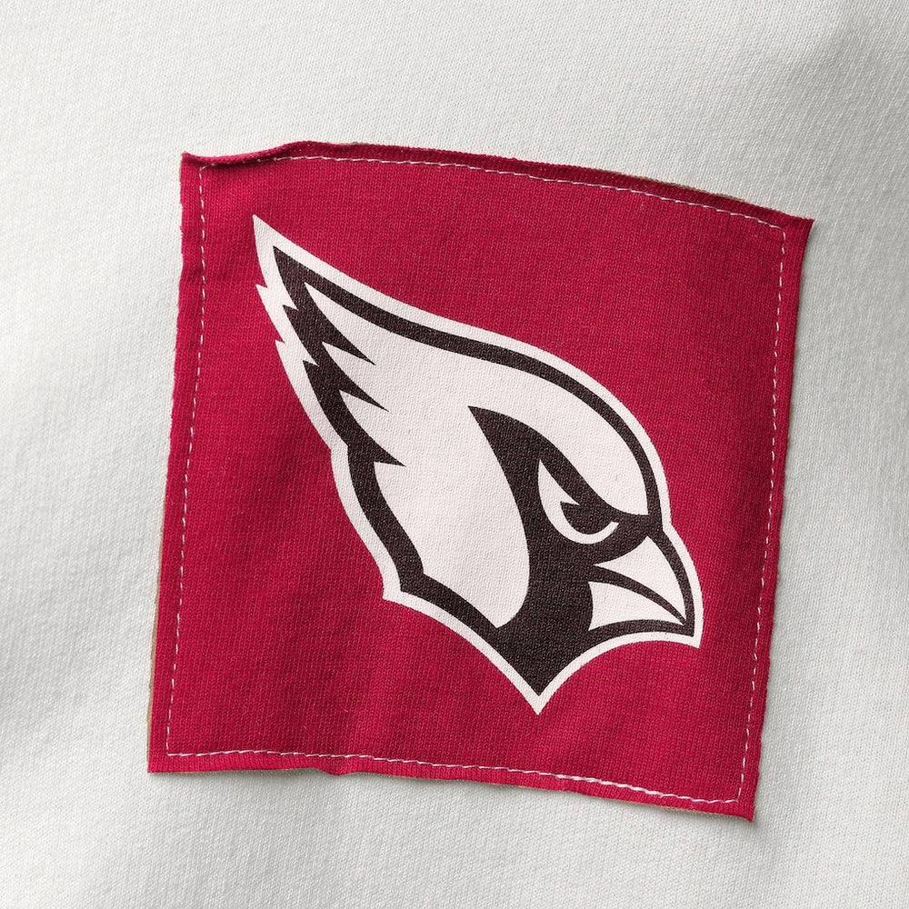 Arizona Cardinals Refried Apparel Women's Sustainable Crop Dolman Pullover Hoodie White - NFL