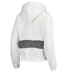 Los Angeles Rams Refried Apparel Women's Sustainable Crop Dolman Pullover Hoodie White - NFL