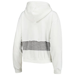 Miami Dolphins Refried Apparel Women's Sustainable Crop Dolman Pullover Hoodie White - NFL