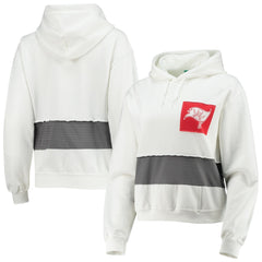 Tampa Bay Buccaneers Refried Apparel Women's Sustainable Crop Dolman Pullover Hoodie White - NFL