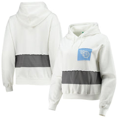 Tennessee Titans Refried Apparel Women's Sustainable Crop Dolman Pullover Hoodie White - NFL