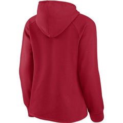 Atlanta Falcons Women's First Contact Raglan Pullover Hoodie Red - Fanatics