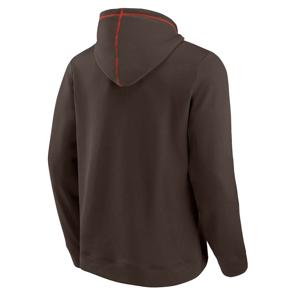 Cleveland Browns Tiebreaker Pullover Hoodie Brown - Fanatics