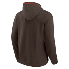 Cleveland Browns Tiebreaker Pullover Hoodie Brown - Fanatics