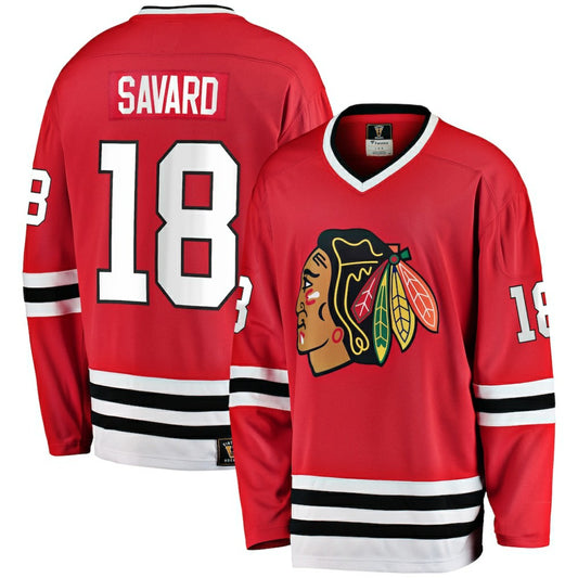 Denis Savard Chicago Blackhawks Fanatics Premier Breakaway Retired Player Jersey - Red | NHL Jerseys