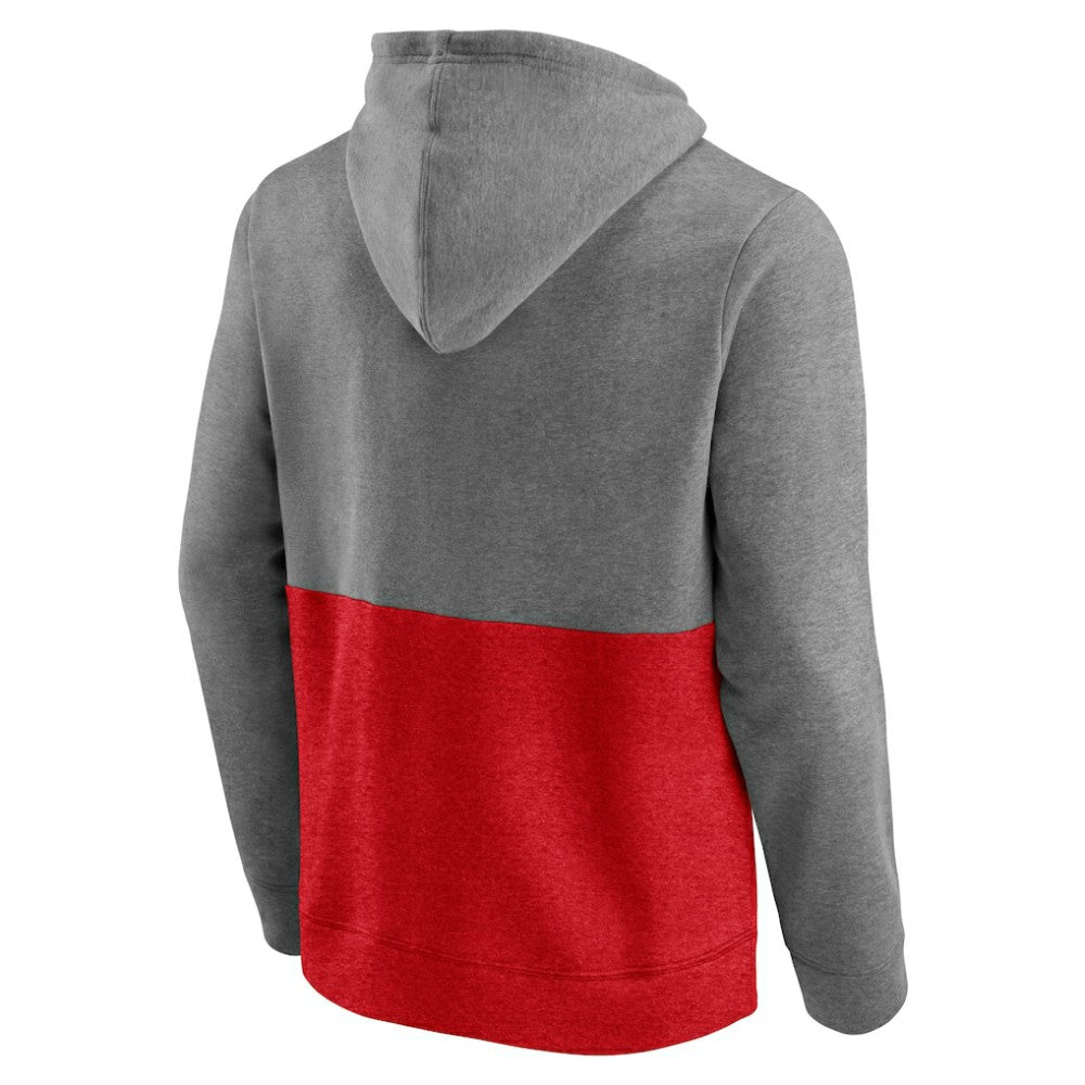 Washington Capitals Fanatics Block Party Classic Arch Signature Pullover Hoodie Heathered Gray/Red