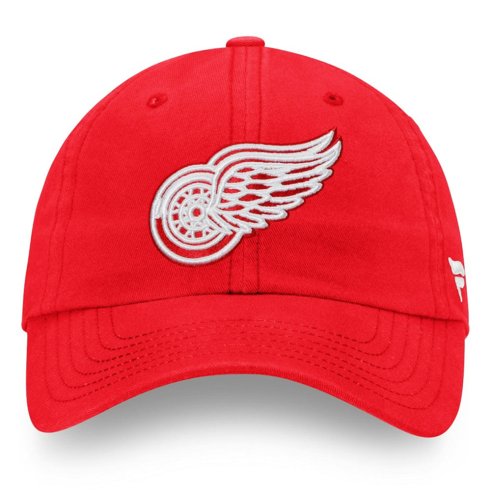 Detroit Red Wings - Fanatics Core Primary Logo Adjustable Hat Red