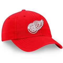 Detroit Red Wings - Fanatics Core Primary Logo Adjustable Hat Red