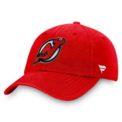 New Jersey Devils - Fanatics Core Primary Logo Adjustable Hat Red
