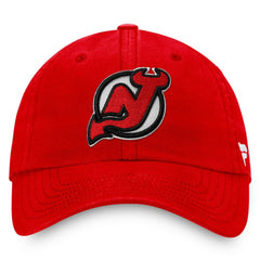 New Jersey Devils - Fanatics Core Primary Logo Adjustable Hat Red