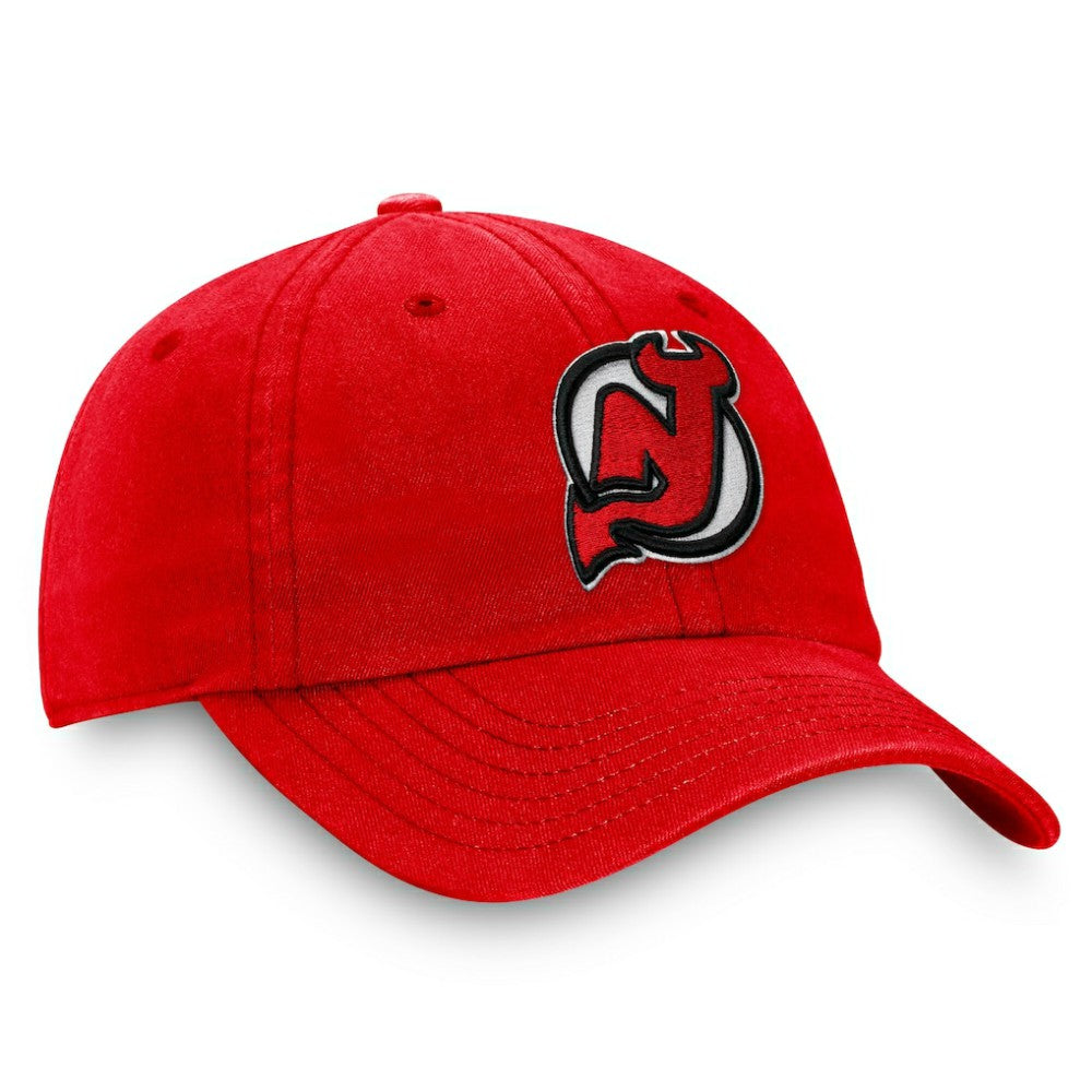 New Jersey Devils - Fanatics Core Primary Logo Adjustable Hat Red