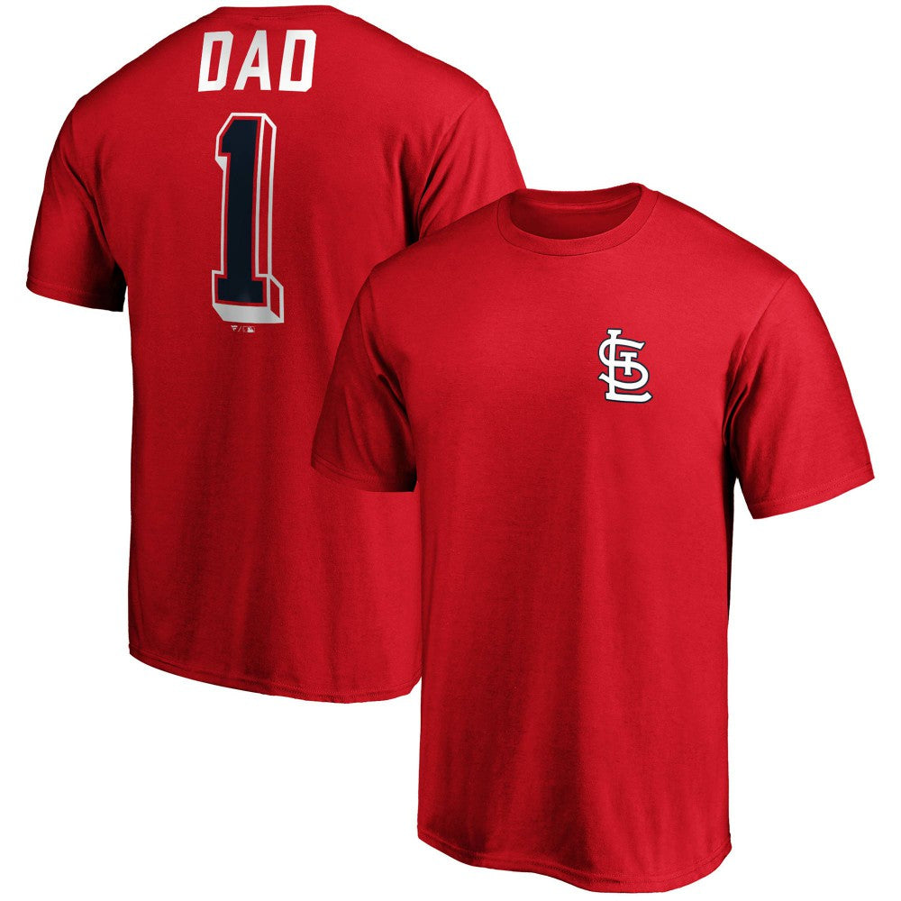St. Louis Cardinals Fanatics Number One Dad Team T-Shirt for sale