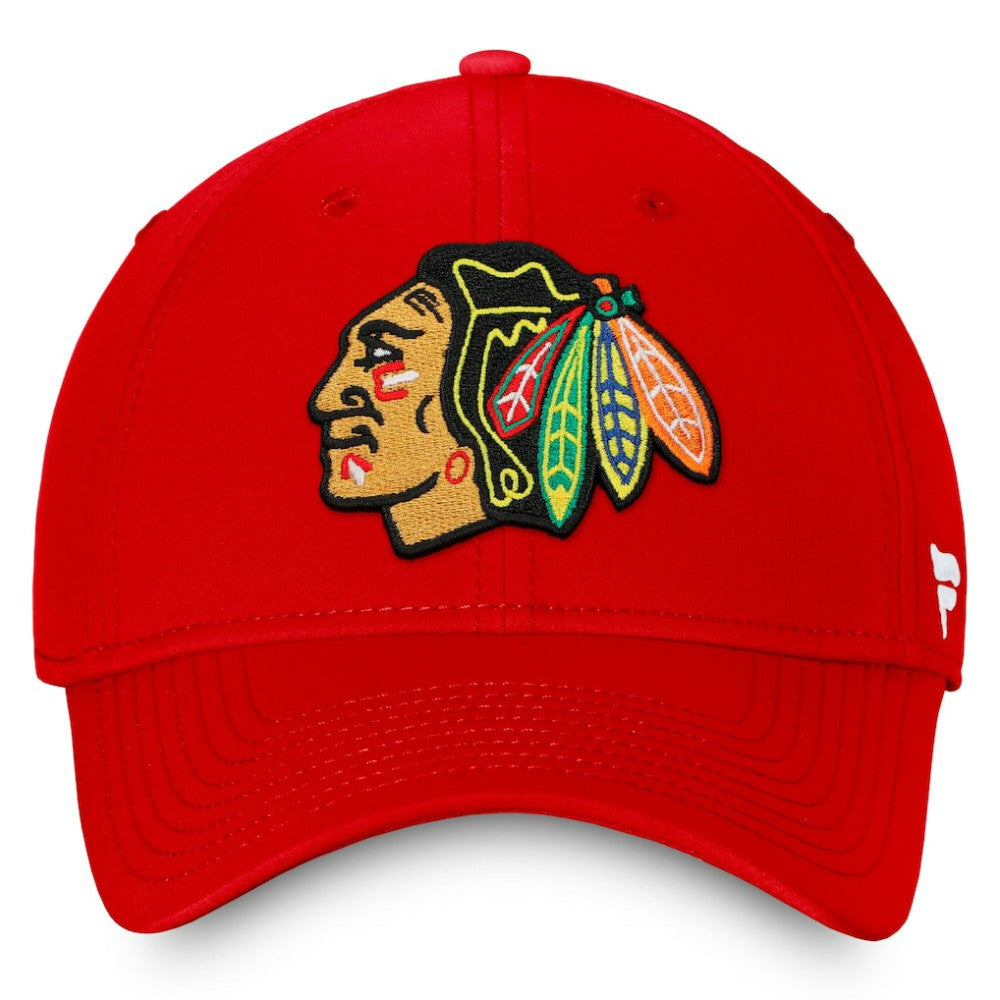 Chicago Blackhawks Fanatics Core Primary Logo Flex Hat Red