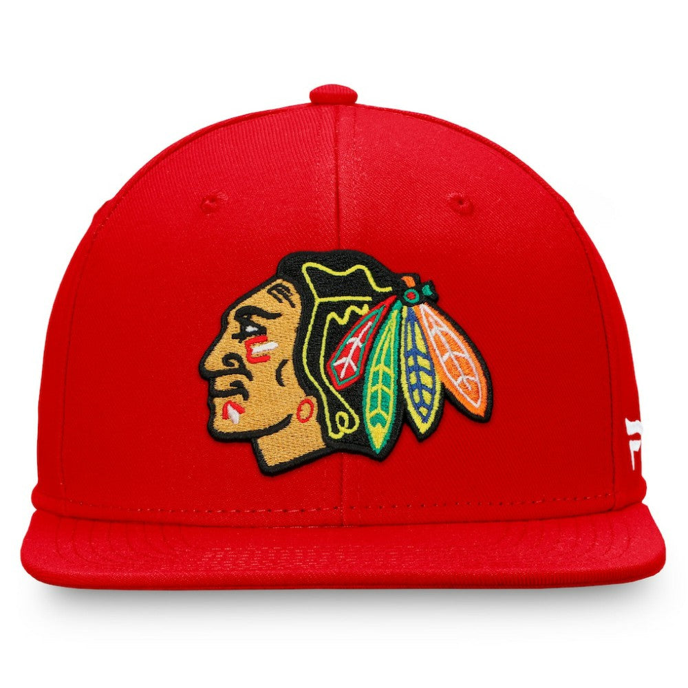 Chicago Blackhawks Fanatics Primary Logo Snapback Hat Red