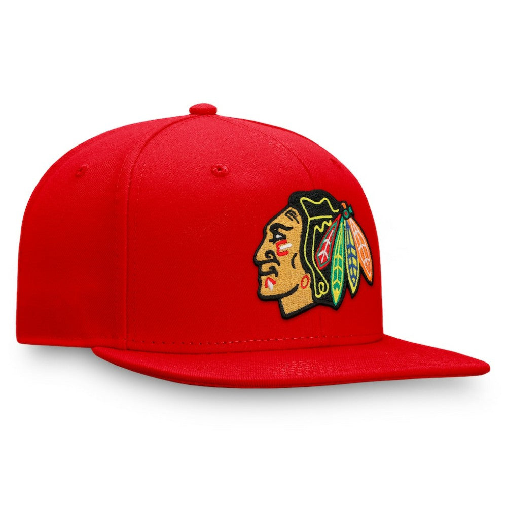Chicago Blackhawks Fanatics Primary Logo Snapback Hat Red