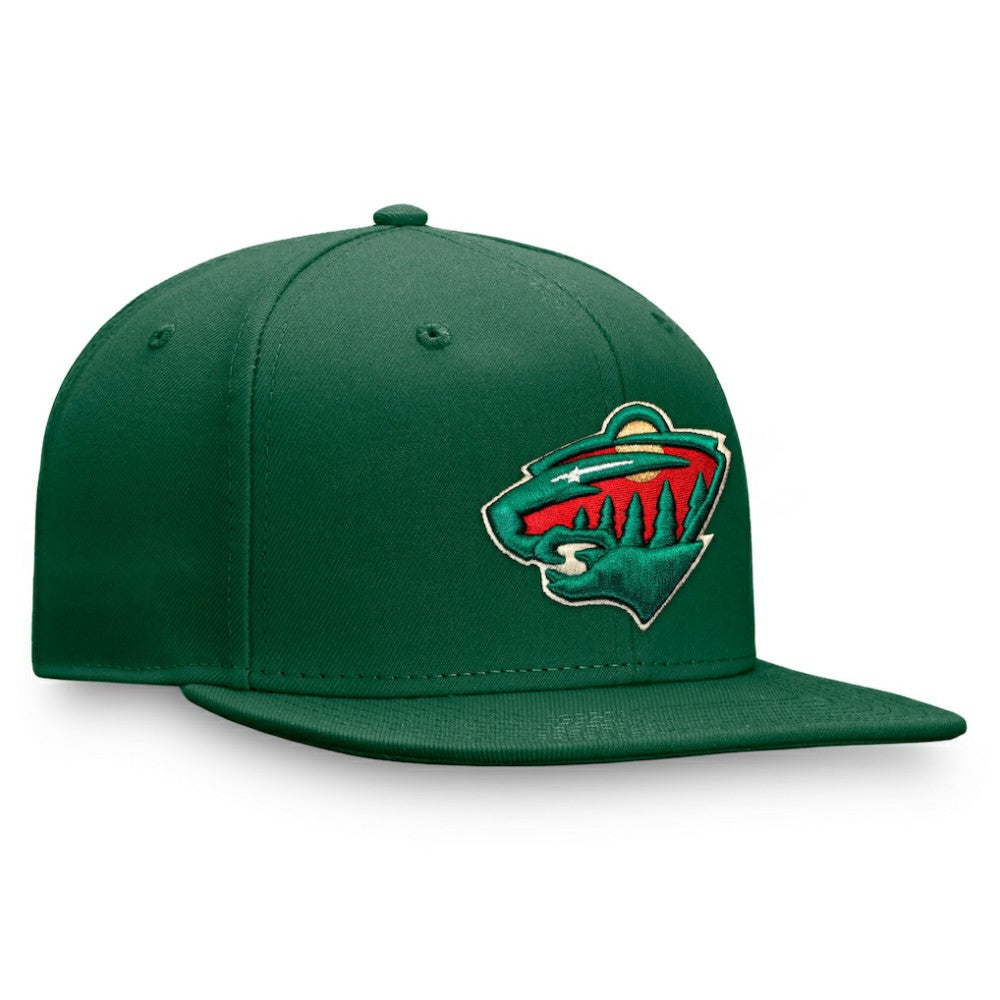 Minnesota Wild - Fanatics Primary Logo Snapback Hat Green