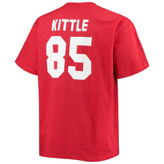 George Kittle San Francisco 49ers Big & Tall Player Name & Number T-Shirt Scarlet - Fanatics
