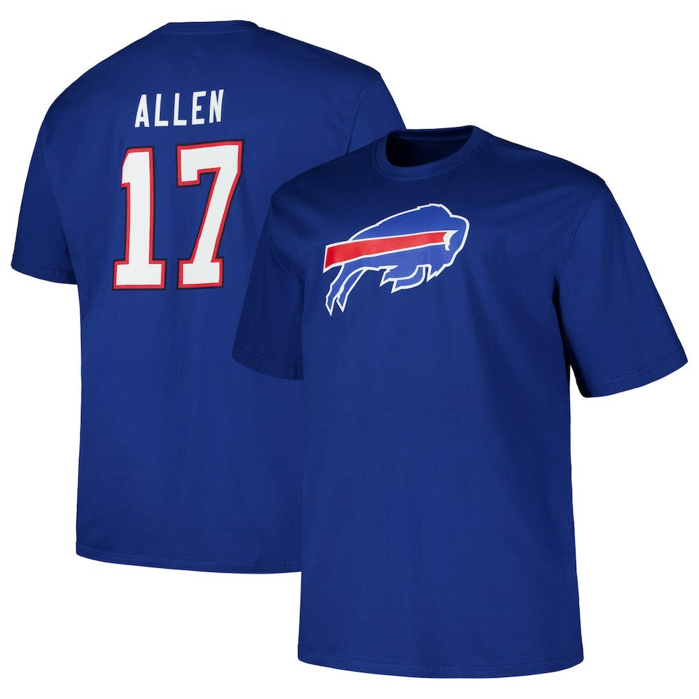 Josh Allen Buffalo Bills Big & Tall Player Name & Number T-Shirt Royal - Fanatics
