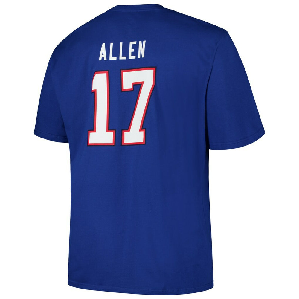 Josh Allen Buffalo Bills Big & Tall Player Name & Number T-Shirt Royal - Fanatics