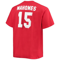 Patrick Mahomes Kansas City Chiefs Big & Tall Player Name & Number T-Shirt Red - Fanatics