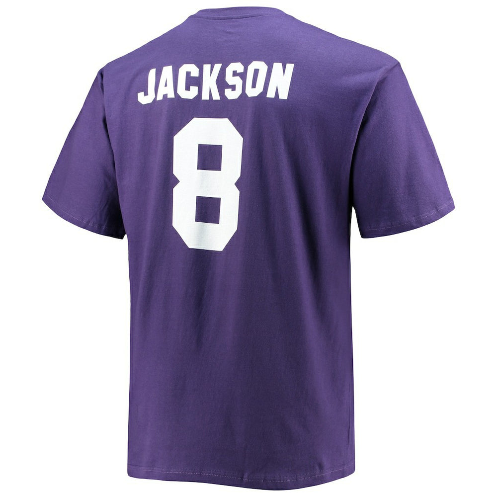 Lamar Jackson Baltimore Ravens Big & Tall Player Name & Number T-Shirt Purple - Fanatics