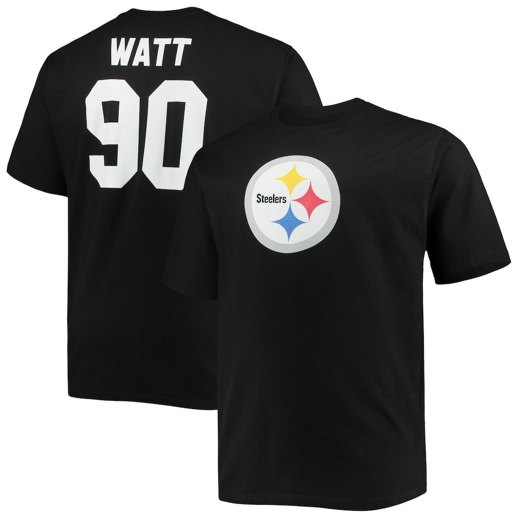 T.J. Watt Pittsburgh Steelers Big & Tall Player Name & Number T-Shirt Black - Fanatics