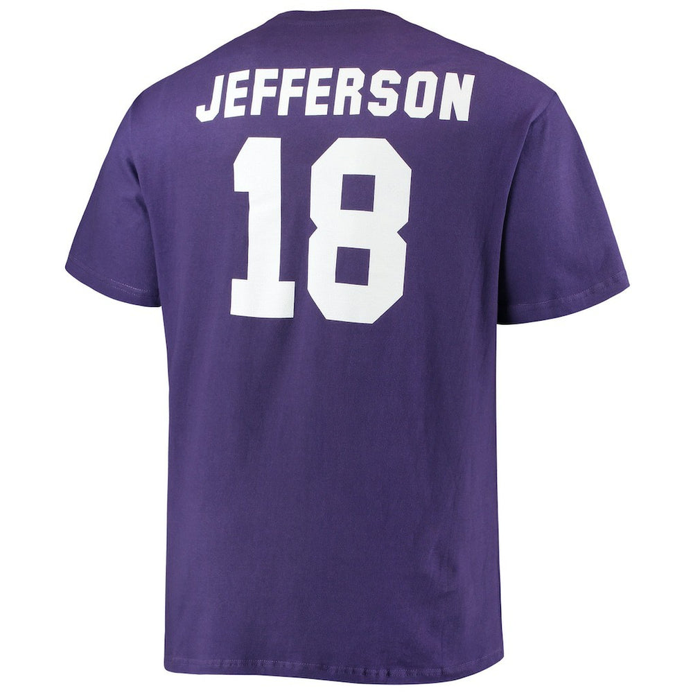 Justin Jefferson Minnesota Vikings Big & Tall Player Name & Number T-Shirt Purple - Fanatics