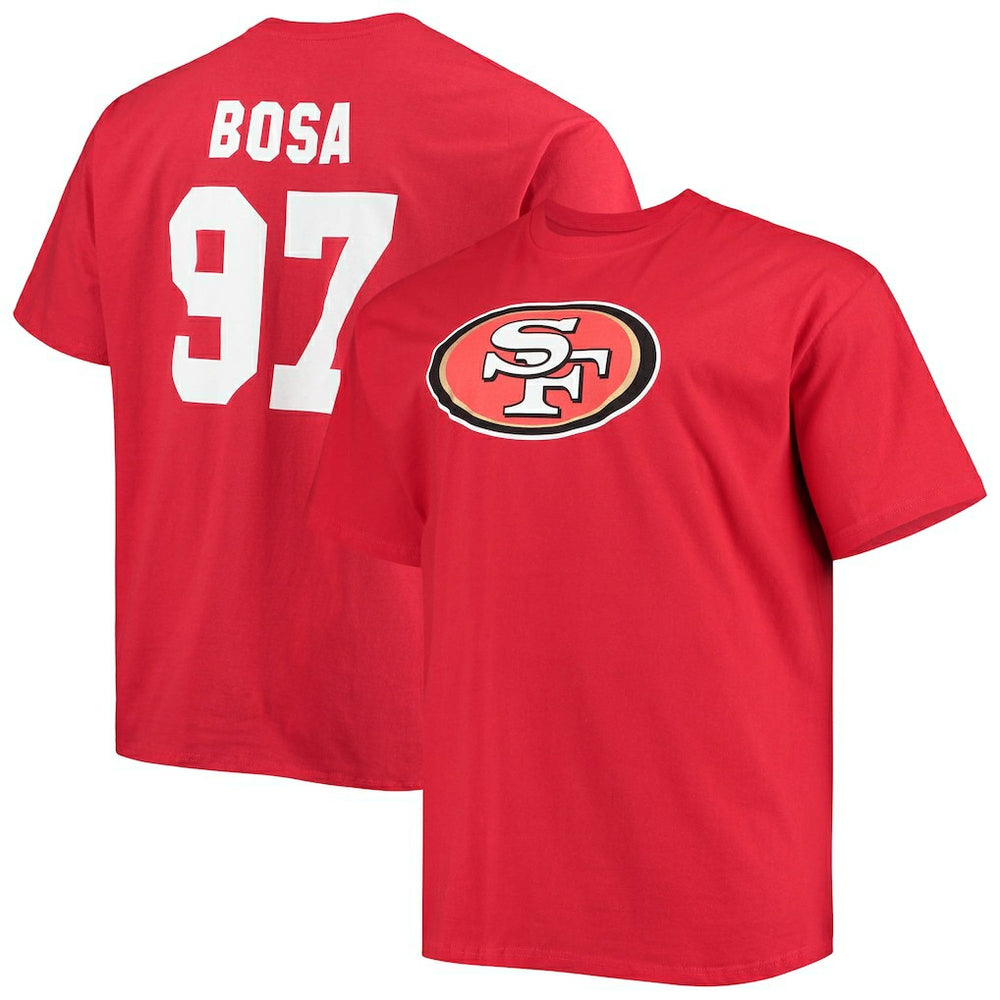 Nick Bosa San Francisco 49ers Big & Tall Player Name & Number T-Shirt Scarlet - Fanatics