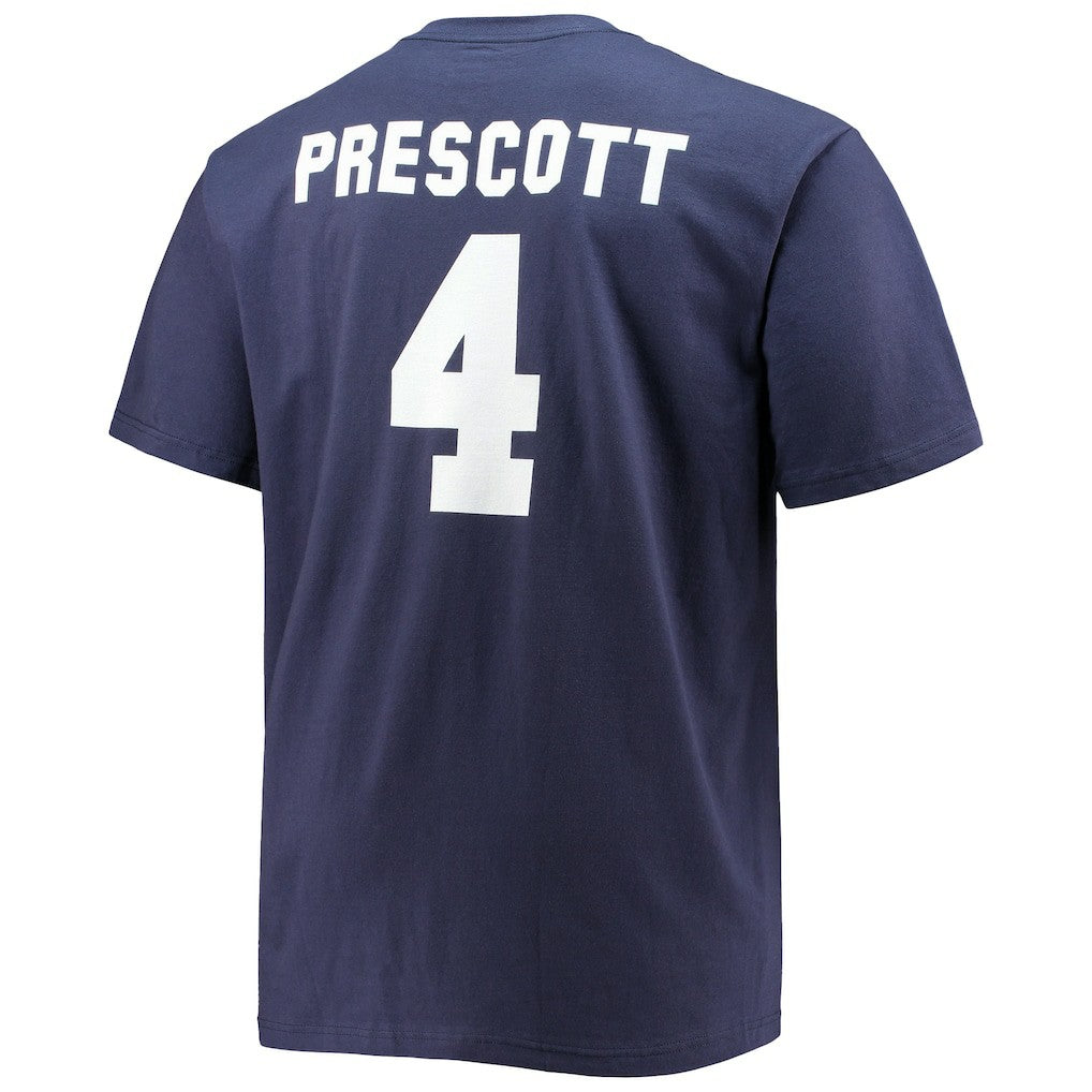 Dak Prescott Dallas Cowboys Big & Tall Player Name & Number T-Shirt Navy - Fanatics