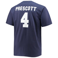 Dak Prescott Dallas Cowboys Big & Tall Player Name & Number T-Shirt Navy - Fanatics
