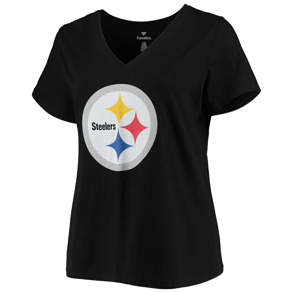 T.J. Watt Pittsburgh Steelers Women's Plus Size Name & Number V-Neck T-Shirt Black - Fanatics