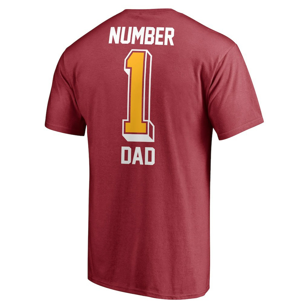 Arizona Cardinals #1 Dad T-Shirt Cardinal - Fanatics