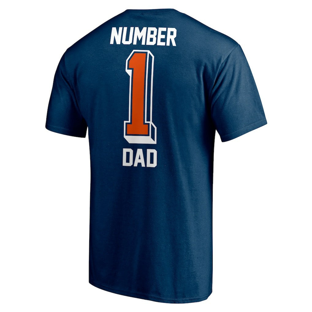 Chicago Bears #1 Dad T-Shirt Navy - Fanatics
