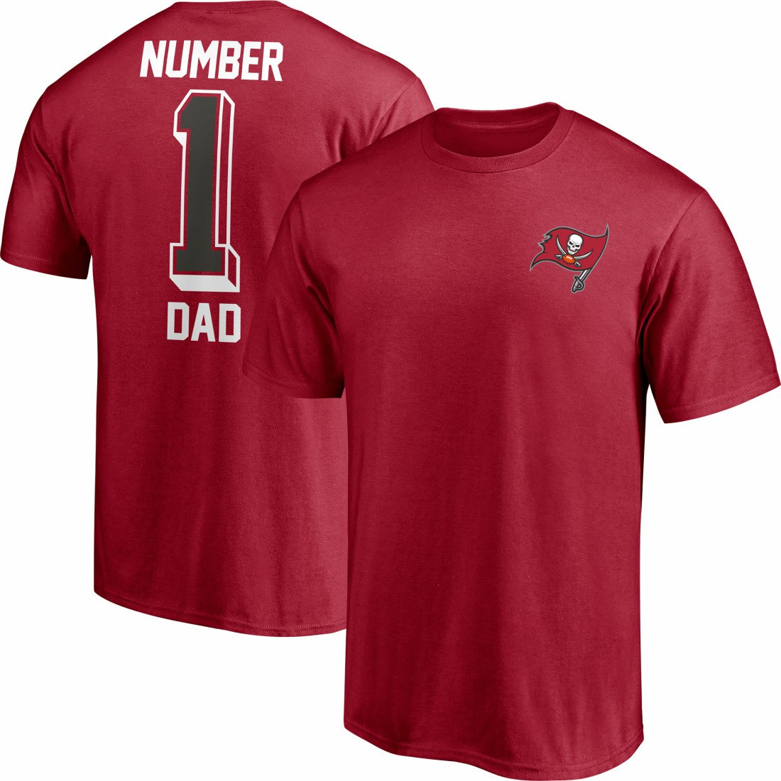 Tampa Bay Buccaneers #1 Dad T-Shirt Red - Fanatics