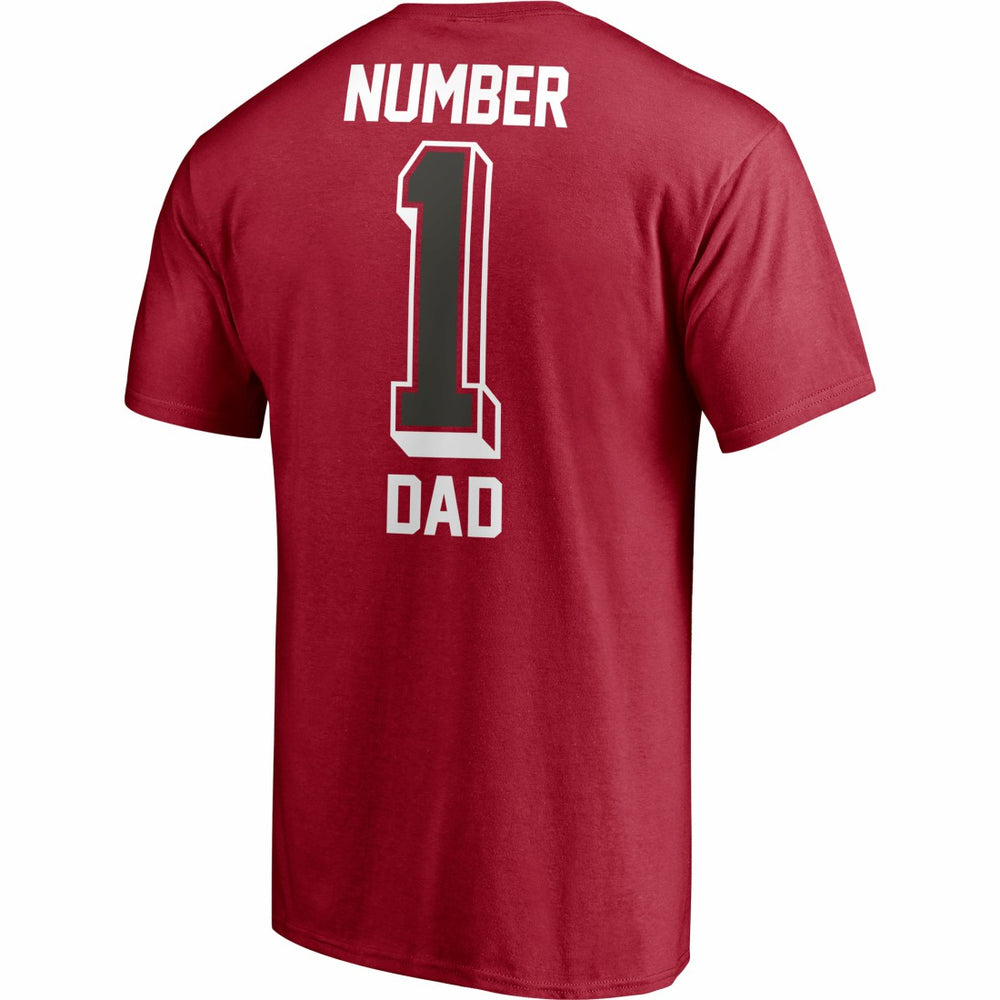 Tampa Bay Buccaneers #1 Dad T-Shirt Red - Fanatics