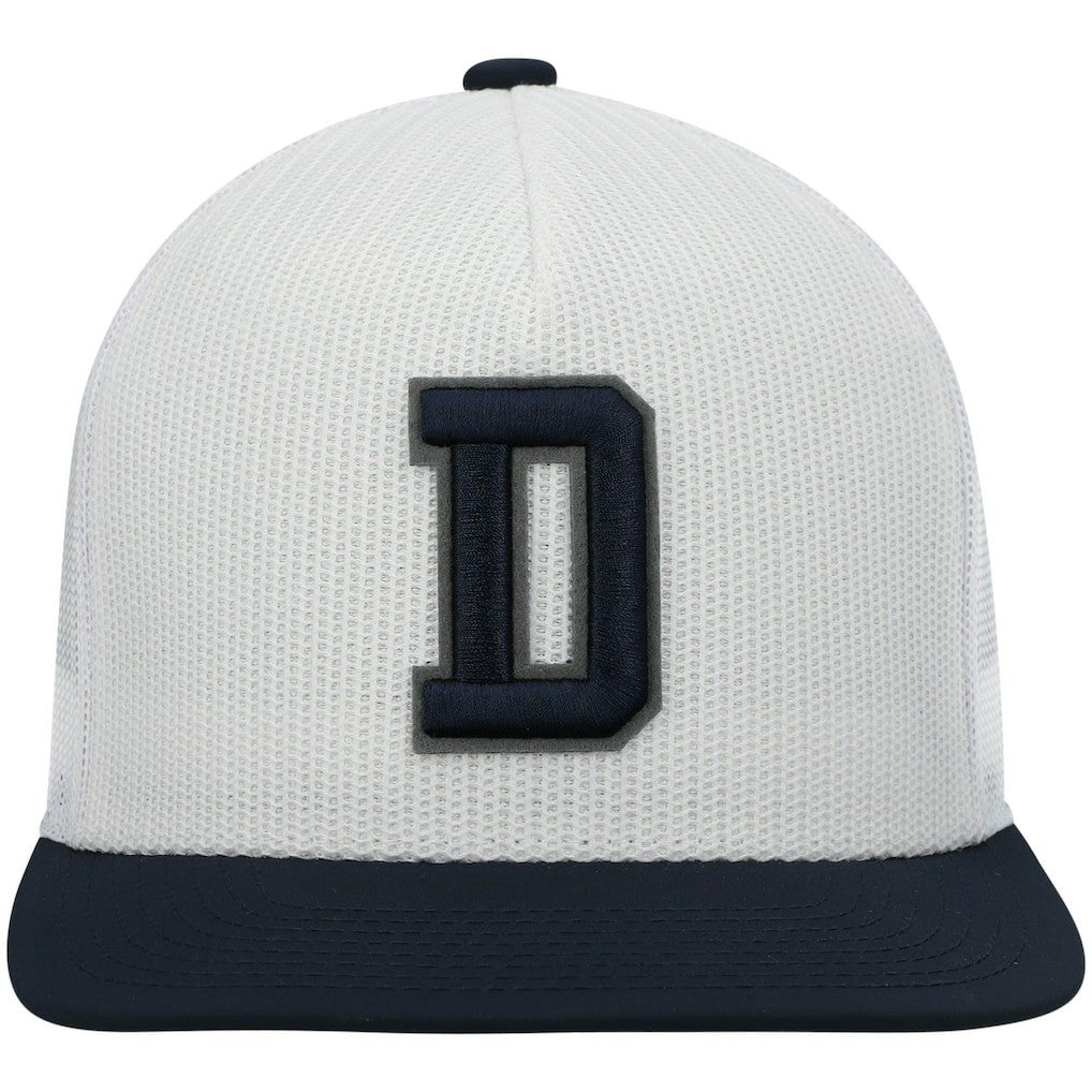Dallas Cowboys HOOey Logo Snapback Hat White/Navy - NFL