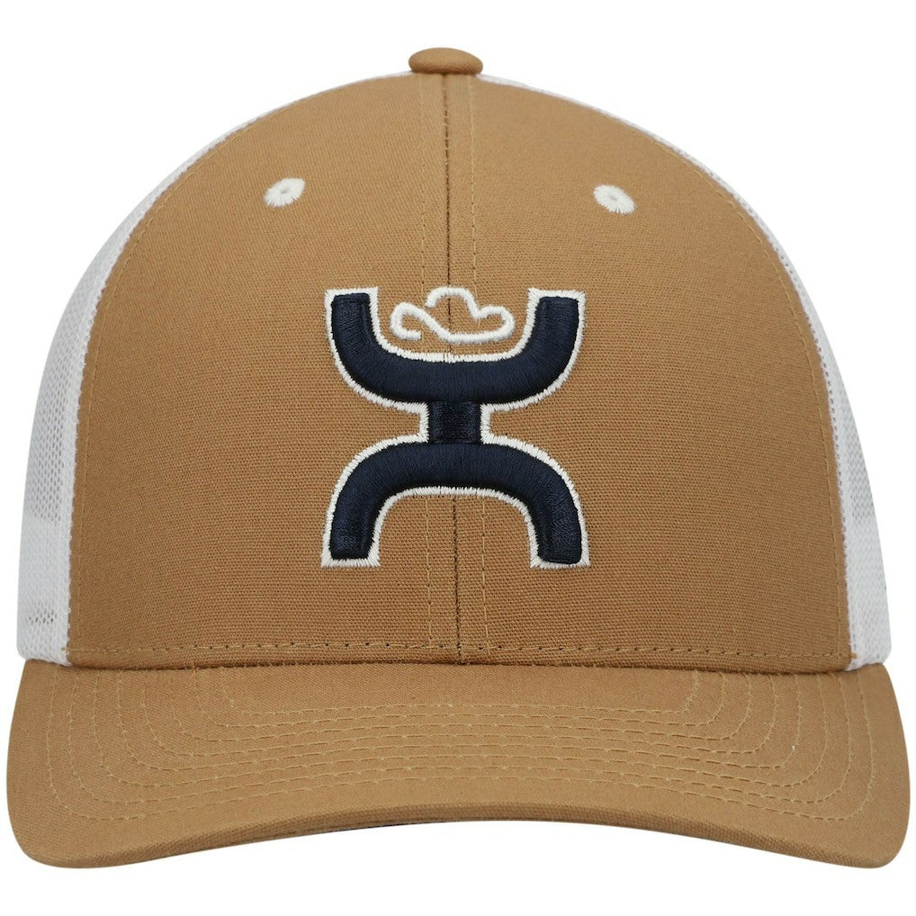 Dallas Cowboys HOOey Logo Trucker Snapback Hat Tan/White - NFL