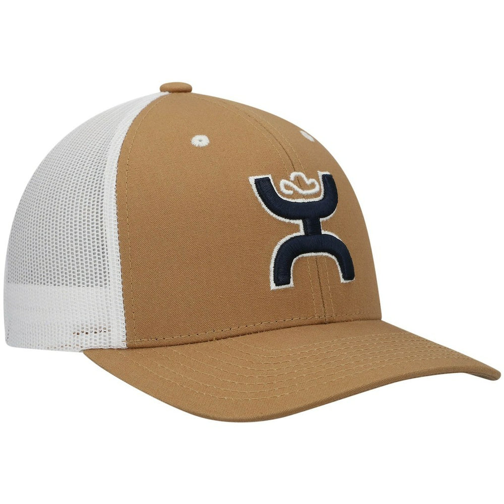 Dallas Cowboys HOOey Logo Trucker Snapback Hat Tan/White - NFL