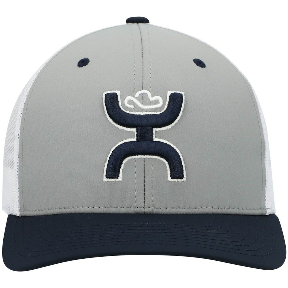 Dallas Cowboys HOOey Tri-Color H Trucker Snapback Hat Gray/Navy - NFL