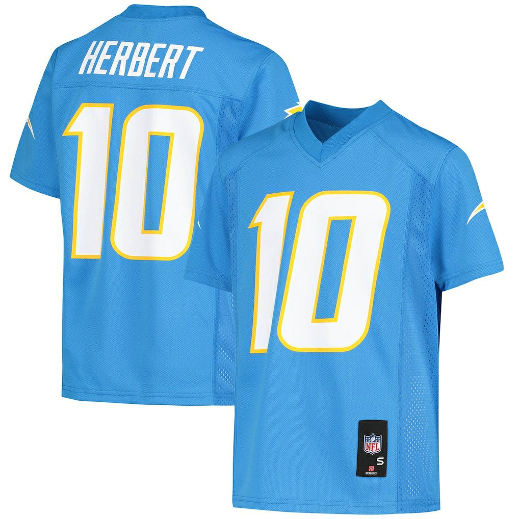 Justin Herbert Los Angeles Chargers Youth Replica Player Jersey - Powder Blue discount | NFL Jerseys