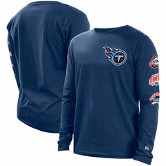 Tennessee Titans New Era Hype 2-Hit Long Sleeve T-Shirt Navy - NFL