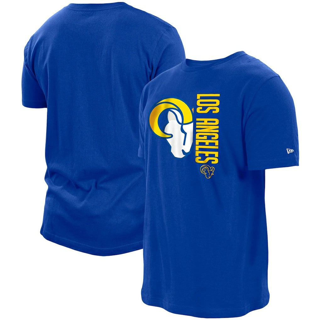 Los Angeles Rams New Era Split Logo 2-Hit T-Shirt Royal - NFL